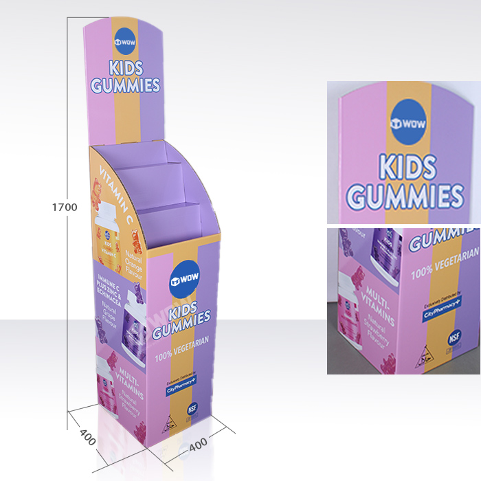 Cardboard Display Bins for Supplements