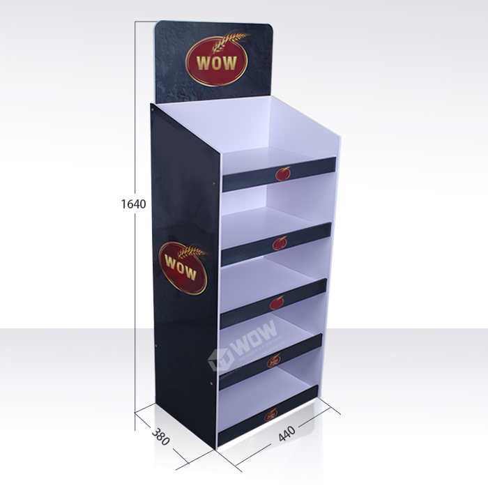 PVC Retail Floor Display Rack for Bread