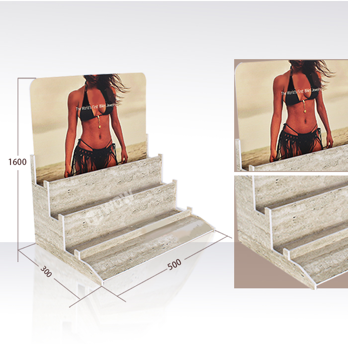 Custom Perfume Shelf Display with Plastic Countertop Design