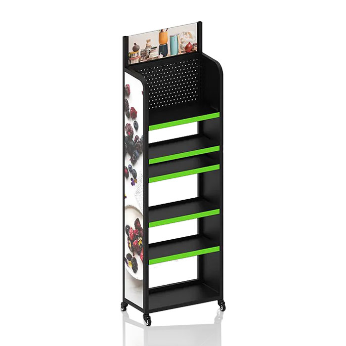 Retail Mug Display with POP Floor and Steel Shelving