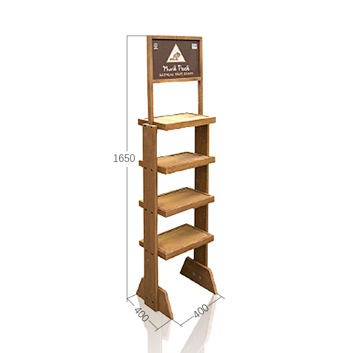 Wine Display Unit with Wood Flooring Display Rack