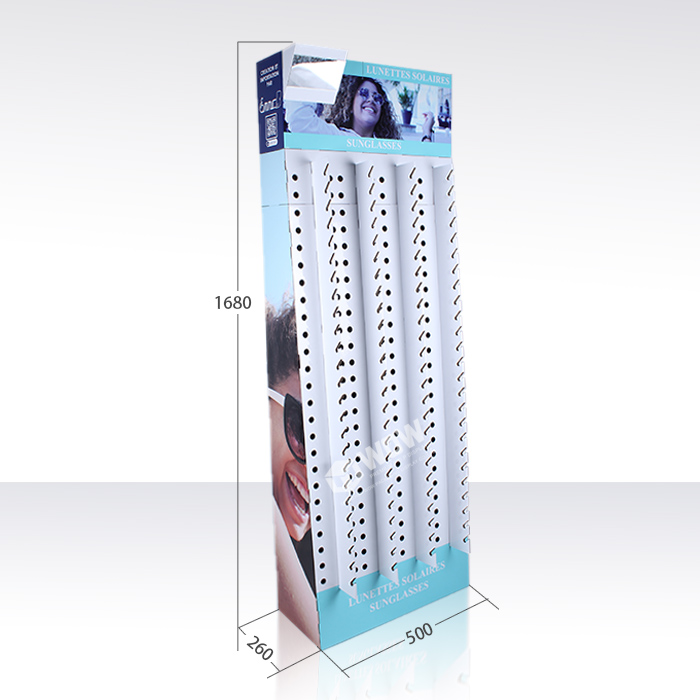 Cardboard Sunglasses Floor Display Rack