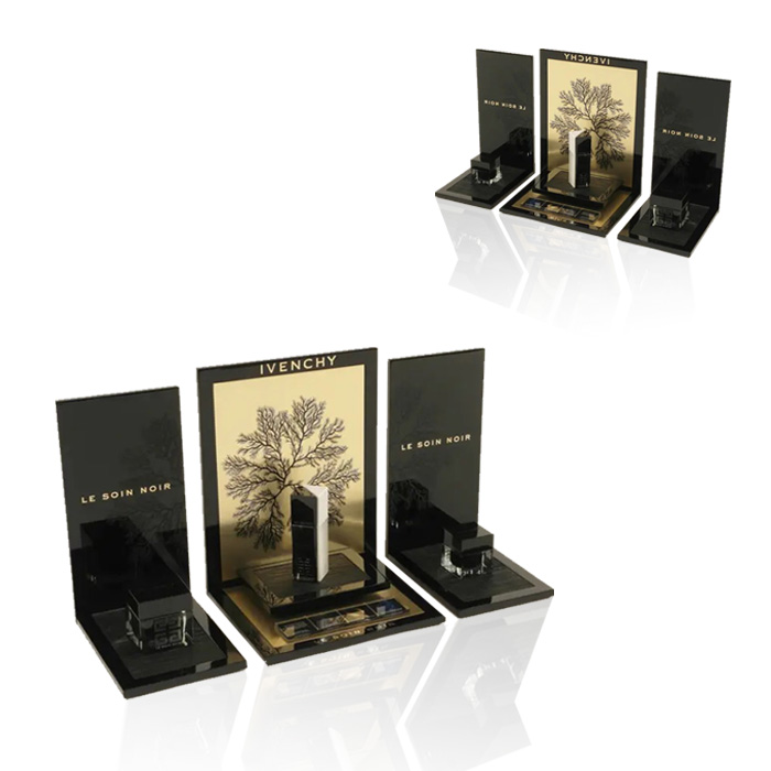 Acrylic Beauty Product Display Stand with Custom Countertop Design