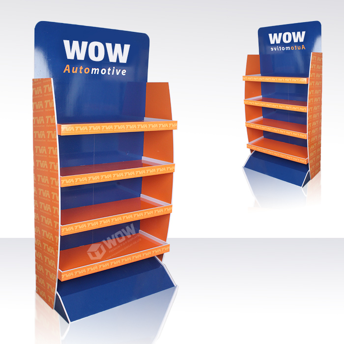 Car Accessories PVC Floor Display Stand