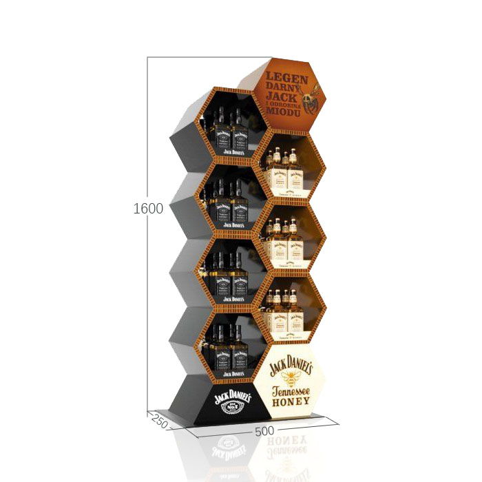Bespoke FSDU Honey Display Stand with Wooden Retail Shelves
