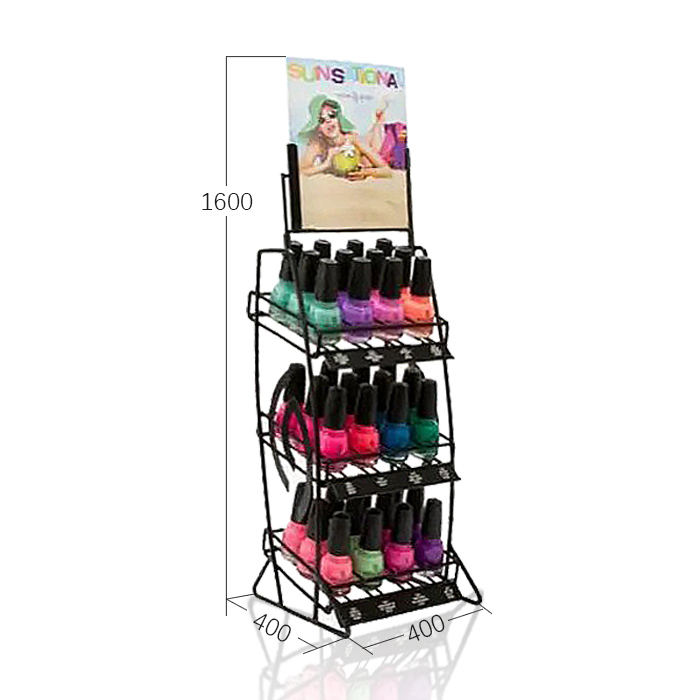 Nail Varnish Bottle Display with Point of Purchase Counter
