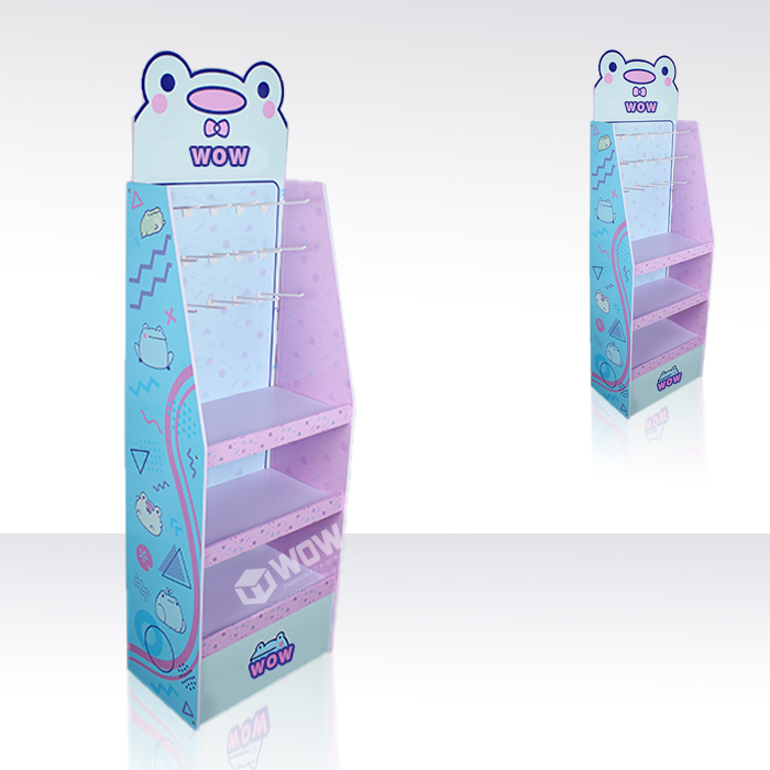 PVC Makeup Display Stand with Hooks