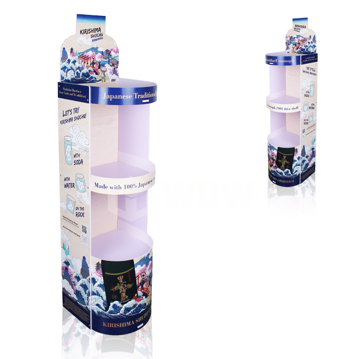 Creative 3-Tier PVC Rack Display for Wine