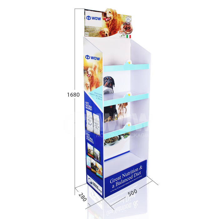 4-Tier PVC Pet Shop Display Rack