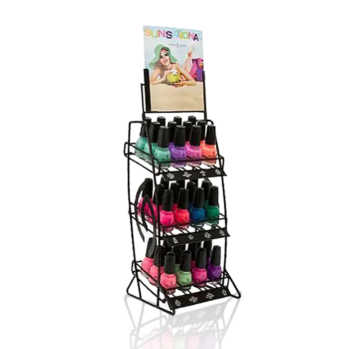 Nail Varnish Bottle Display with Point of Purchase Counter