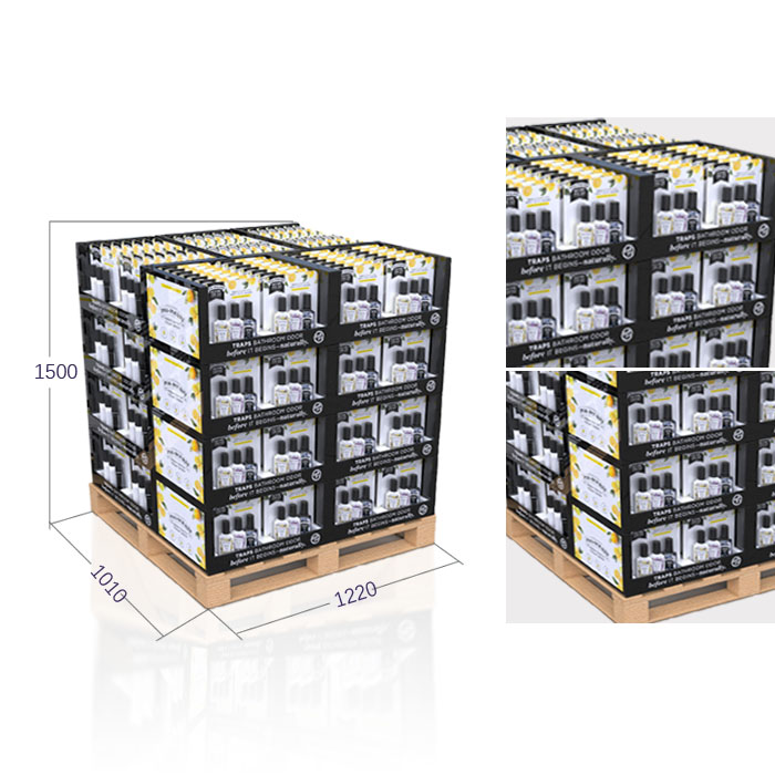 Corrugated Pallet Cardboard Lip Balm Display for Costco