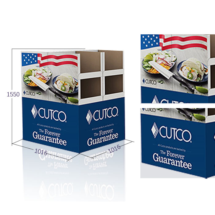 Kitchenware Pallet Dump Bin with Corrugated Shipper Displays for Costco