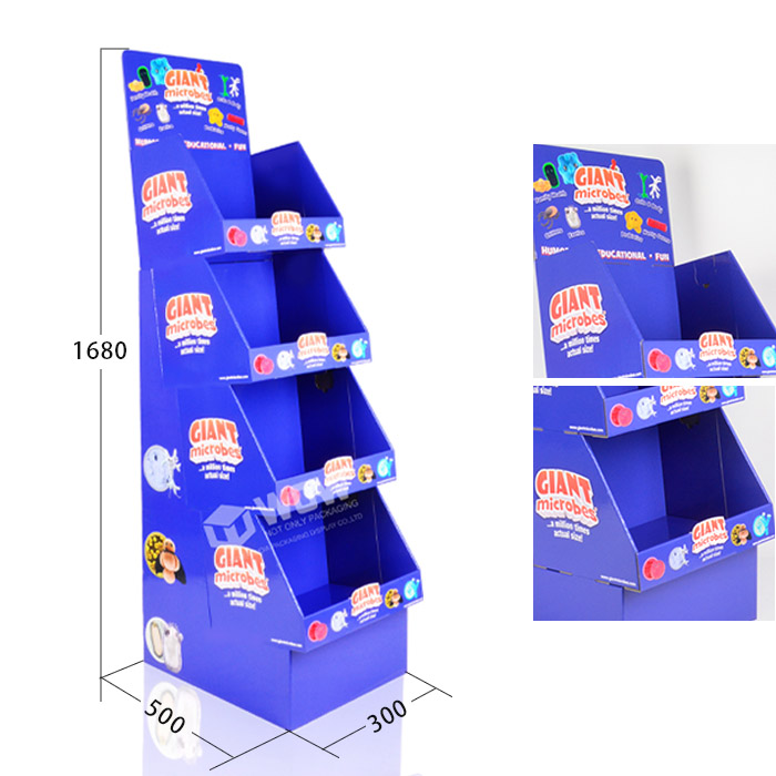 Corrugated Floor POP Retail Display Stands for Dolls