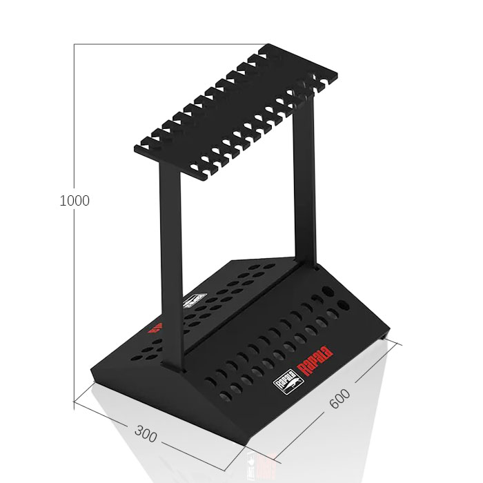 Fishing Rod Display Rack with Floor POP Features