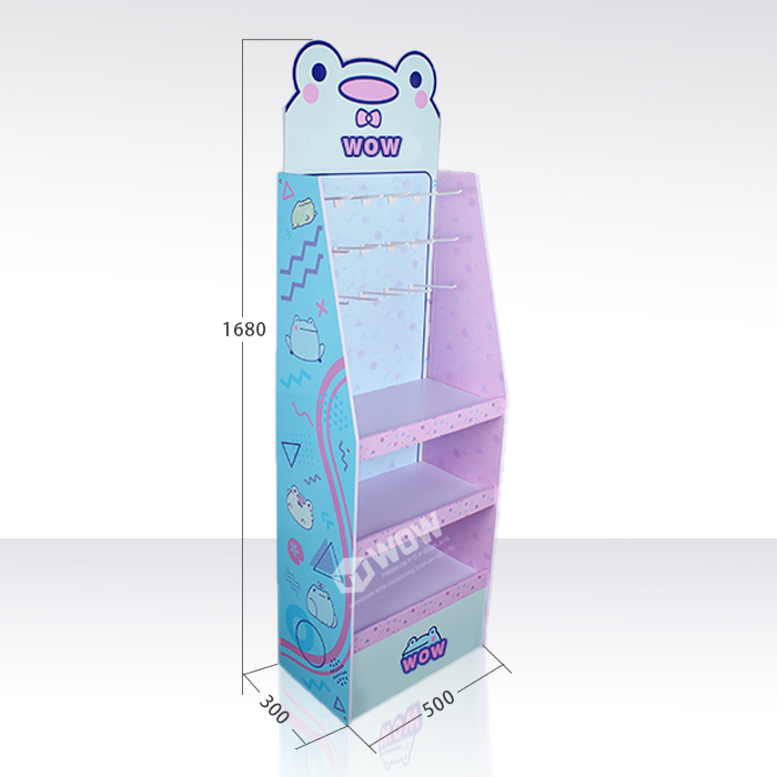 PVC Makeup Display Stand with Hooks