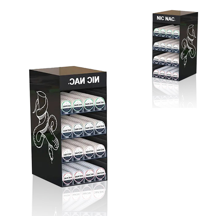 Smoke Shop Display Case with Tabletop Acrylic Rack