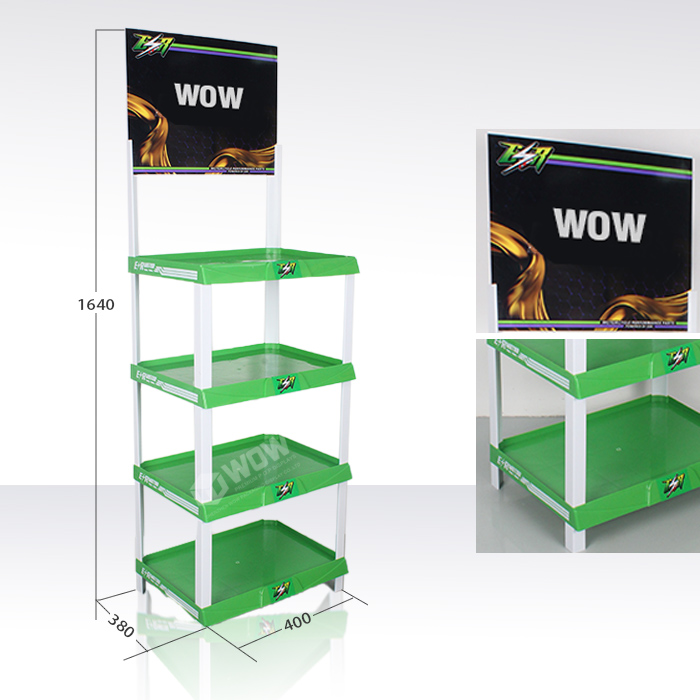 Lubricating Oil Display Stand Plastic Vacuum Formed Display