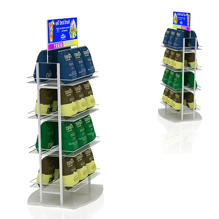 Potato Chip Display Stand with FSDU POS and Metal Rack