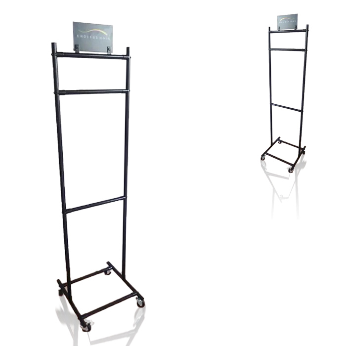 Retail Store Clothing Display Racks with Floor Stand