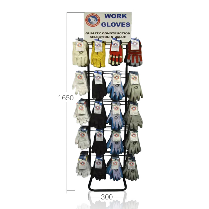 Golf Glove Display with Hanging Stand and Wire POP Displays