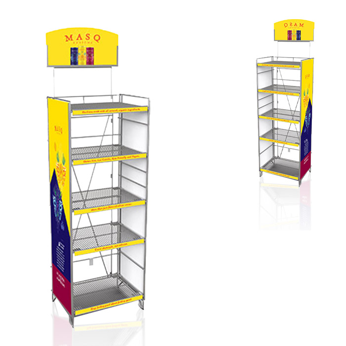 Soda Pop Displays with Metal FSDU and POP Retail Solution