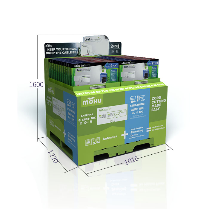 Costco Accessories Rack Display with Cardboard Product Displays