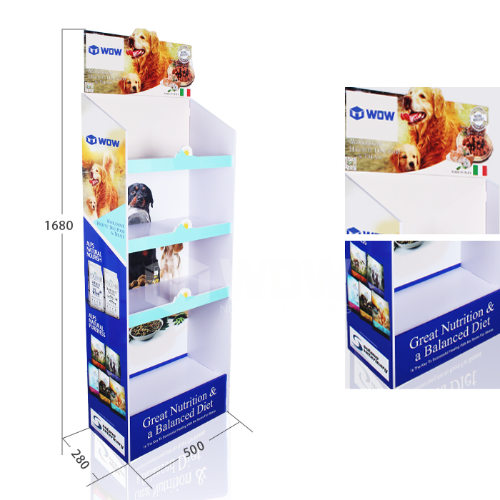 4-Tier PVC Pet Shop Display Rack
