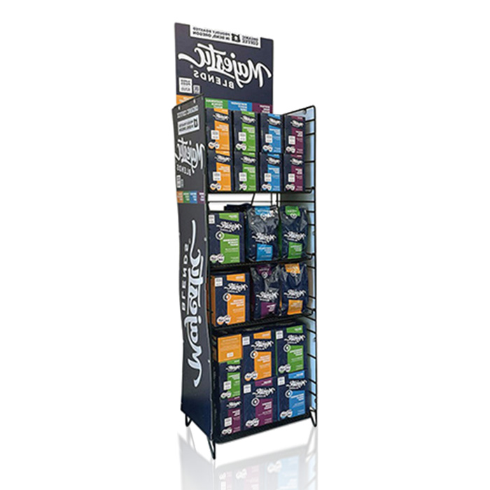 Multi-Tiered Snack Display Rack with Wire Merchandise Rack