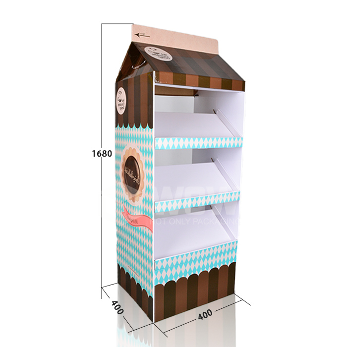 Cardboard Floor Standing Display Units for Dairy Milk Chocolate