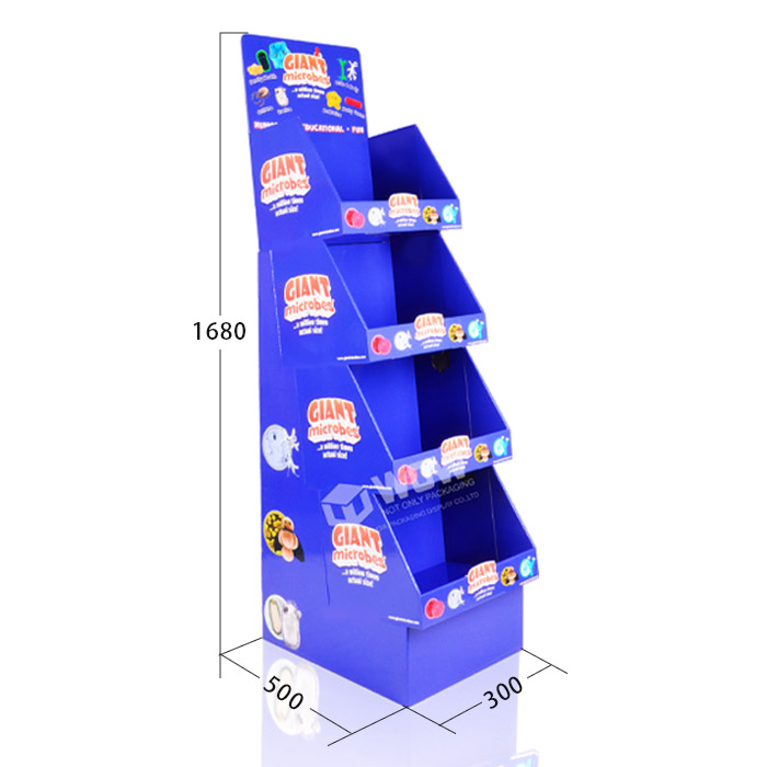 Corrugated Floor POP Retail Display Stands for Dolls