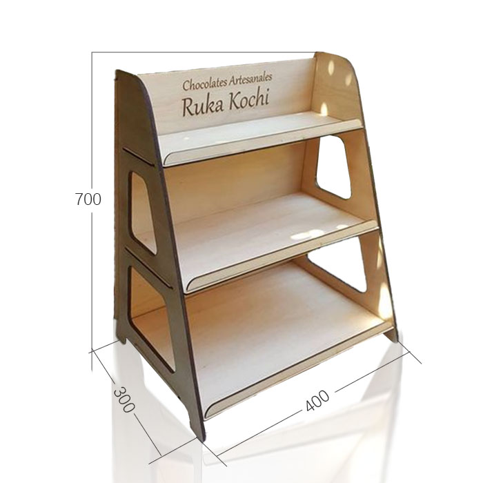 Chocolate Bar Display Rack for Retail Floor Use