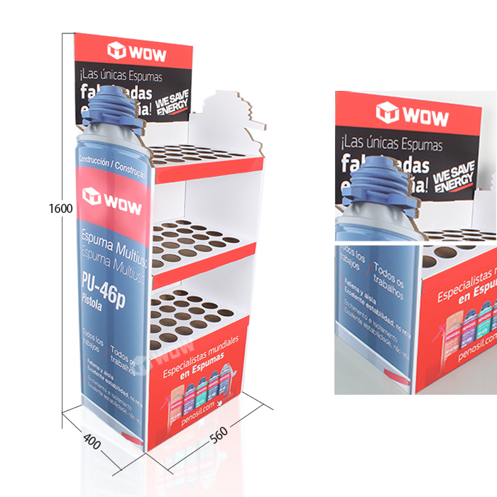 Custom Cardboard Shelves for Stationery Display