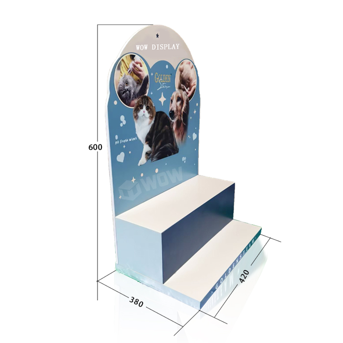 Plastic Countertop Retail Display Stands for Pet Food
