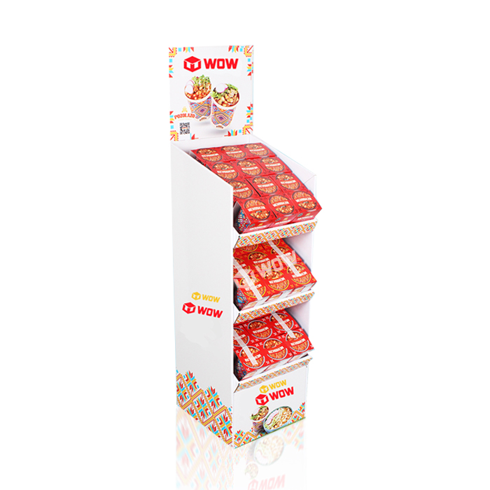 Cardboard Floor Standing Display Unit for Noodles