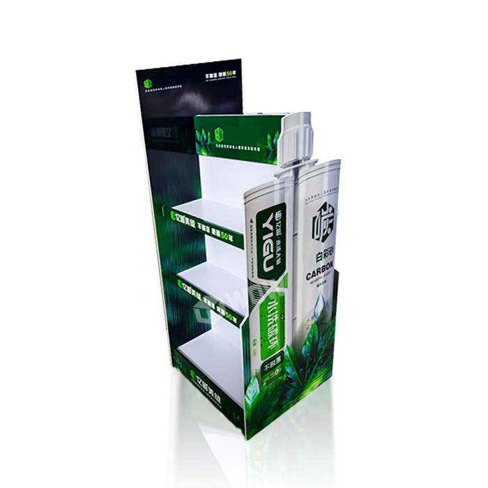 Tiered Floor Display Stand for Plastic Products