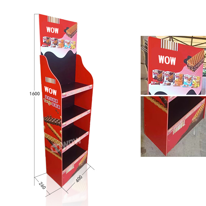 Plastic Floor Stand Display for Chocolate Bars