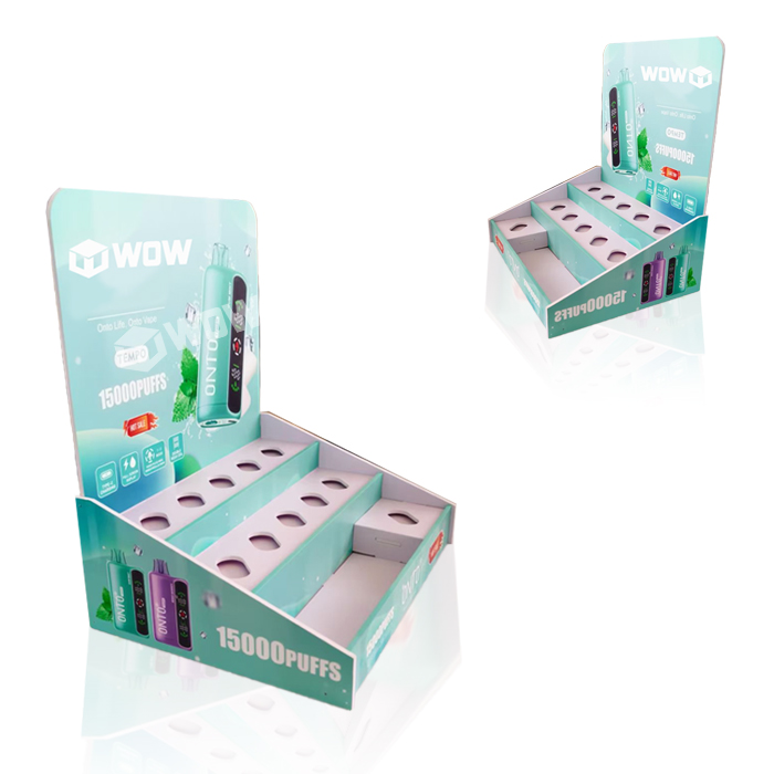 Electronic Cigarette PVC Retail Counter Display Stand