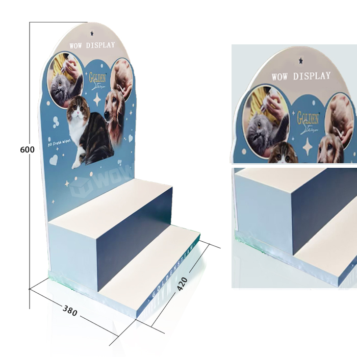 Plastic Countertop Retail Display Stands for Pet Food