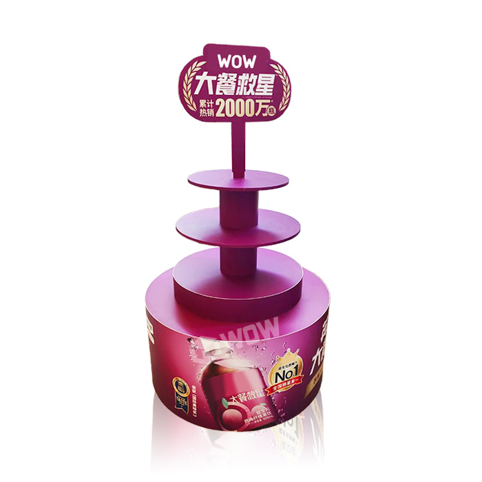 3-Tier Round Retail Snack Display Rack