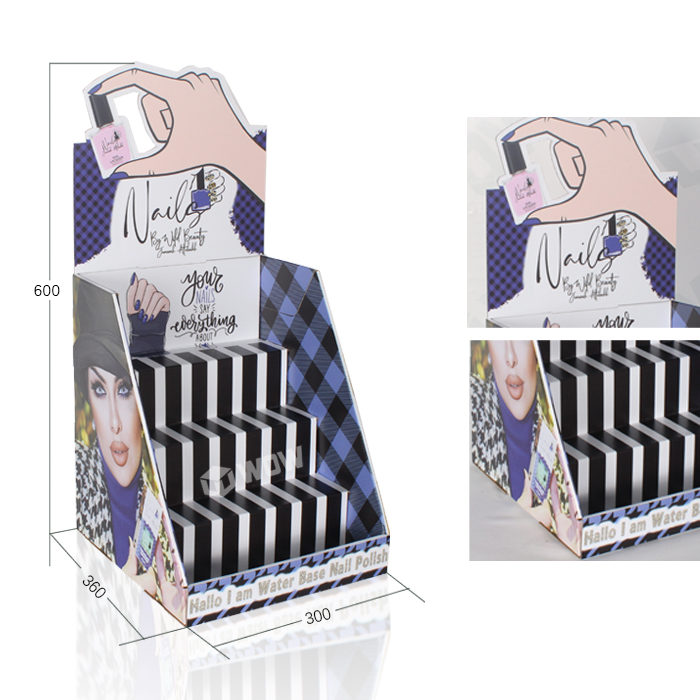 Custom Cardboard Counter Display for Nail Polish