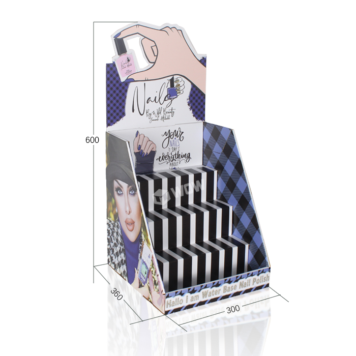 Custom Cardboard Counter Display for Nail Polish