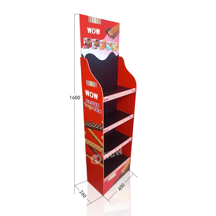 Plastic Floor Stand Display for Chocolate Bars