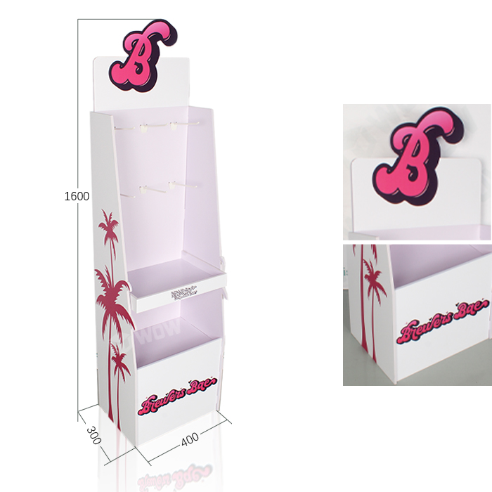 Sanitary Plastic Retail Floor Display Stand