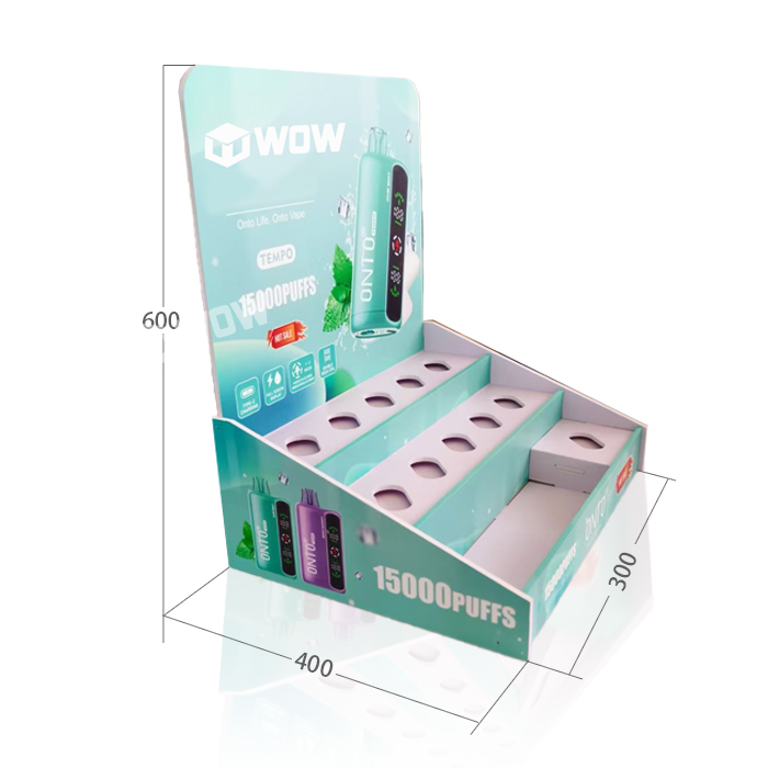 Electronic Cigarette PVC Retail Counter Display Stand