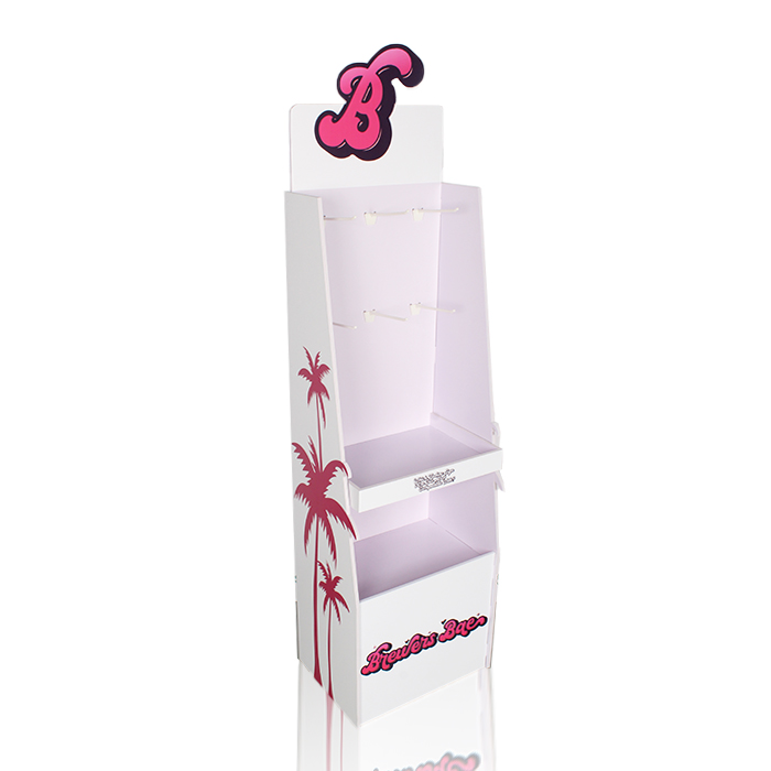Sanitary Plastic Retail Floor Display Stand