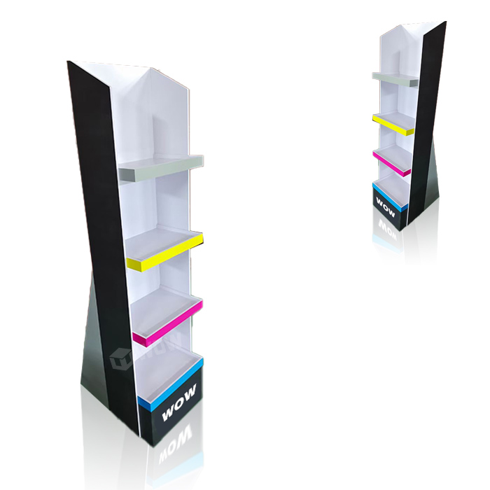 4-Tier Plastic Point of Sale Display Shelf