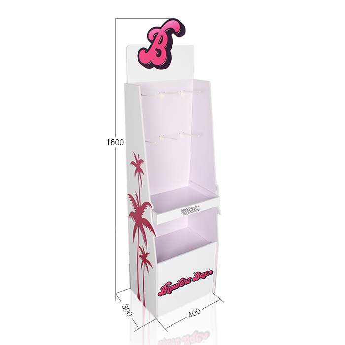 Sanitary Plastic Retail Floor Display Stand