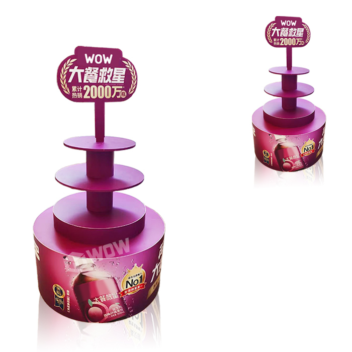 3-Tier Round Retail Snack Display Rack