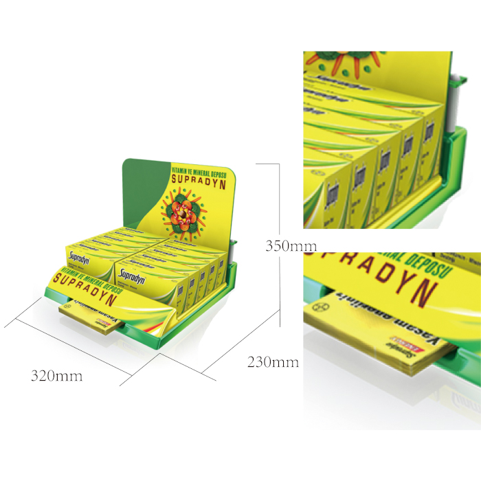OEM Plastic Custom Countertop Chewing Gum Display Stand