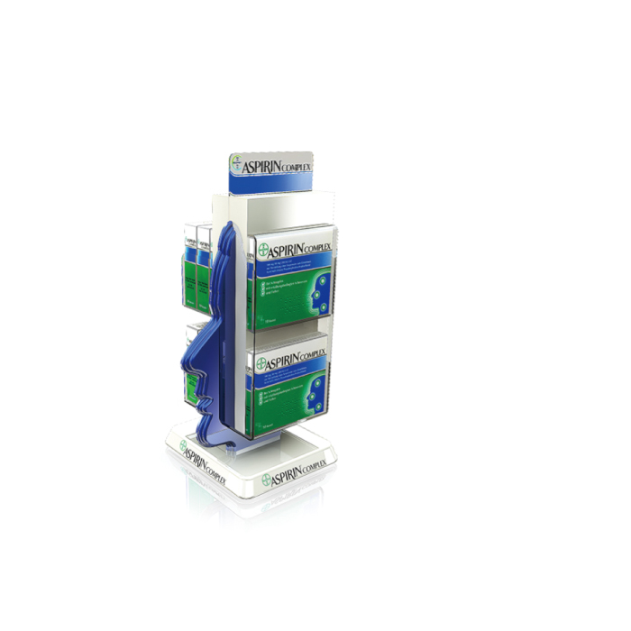 Acrylic Molded Countertop Pharmacy Display Stand